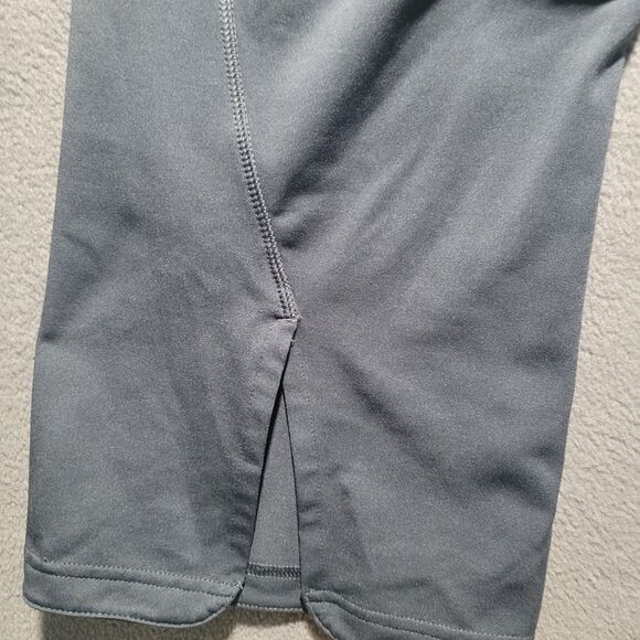 Adidas Womens Capri Cropped Athletic Leggings Gray Pink Waistband - Picture 6 of 6